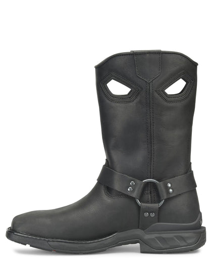Men's Phantom Rider Longranch 11" Wide Square Toe Harness Roper Motorcycle Work Boots - Dh5431