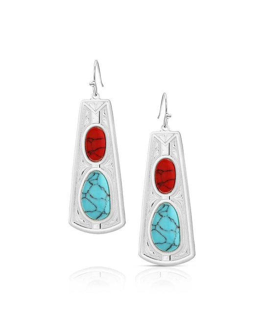 Women's Cowgirl Harmony Earrings by Montana Silversmiths from Skip’s Western Outfitters | MON-ER6238-O/S