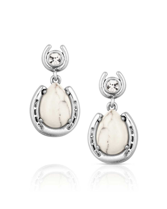 Women's Pure Luck Earrings by Montana Silversmiths from Skip’s Western Outfitters | MON-ER6396-O/S