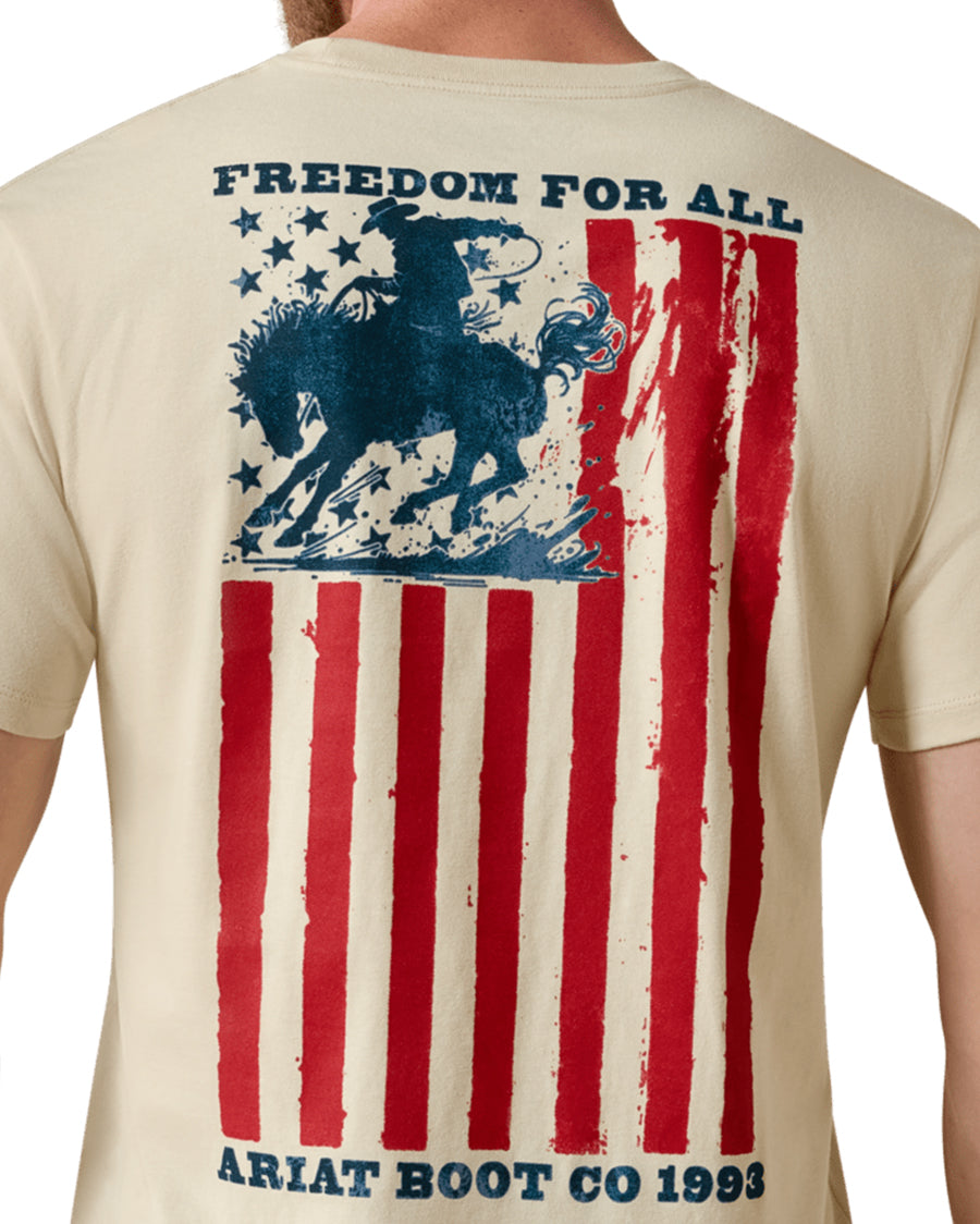 Men's Ariat Split Freedom Painted Classic Fit T-Shirt - 10071200