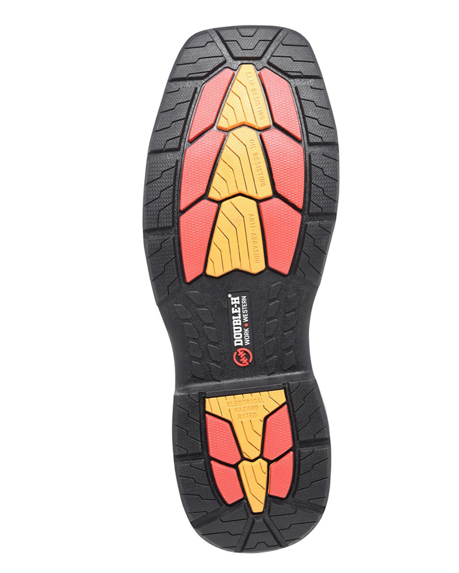 Men's Phantom Rider Longranch 11" Wide Square Toe Harness Roper Motorcycle Work Boots - Dh5431