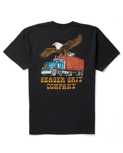 Men's Big Rig Tee by Seager from Skip’s Western Outfitters | SEA-MTSP26BIGRIGBLK-S-BLACK