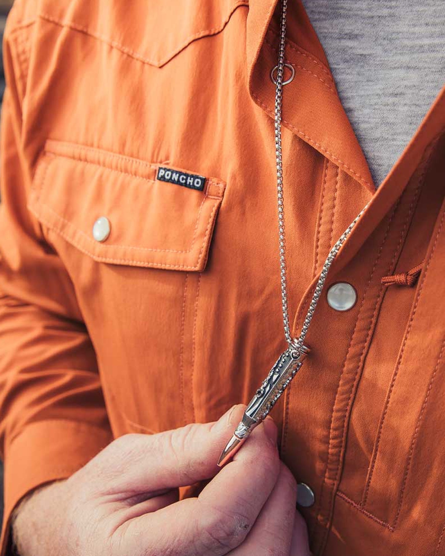 Men's We The People Rifle Bullet Necklace