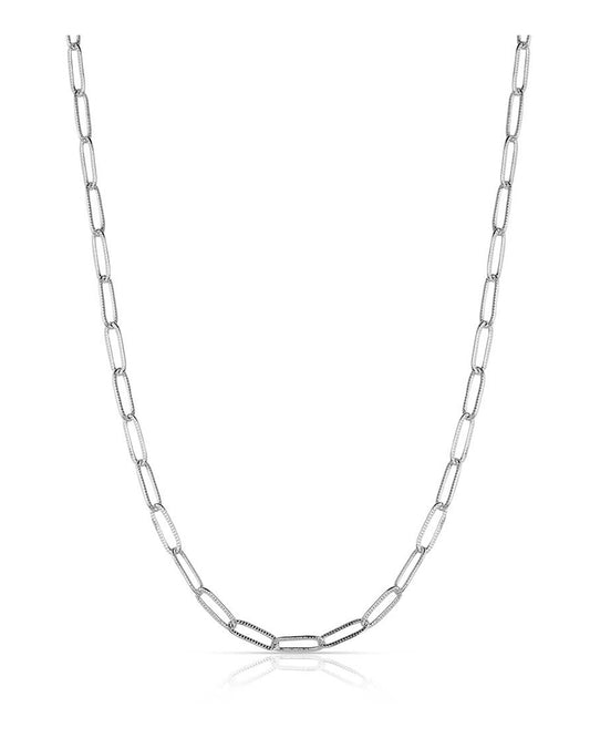 Women's Paperclip Chain Necklace by Montana Silversmiths from Skip’s Western Outfitters | MON-NC6368-O/S