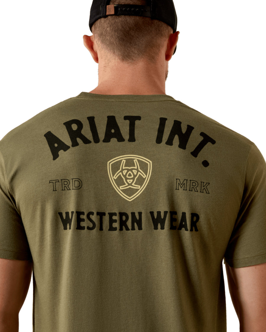 Men's Ariat Outline Shop T-Shirt - 10073962