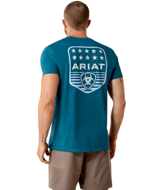 Men's Ariat Stripe Patriotic Badge T-Shirt - 10073965
