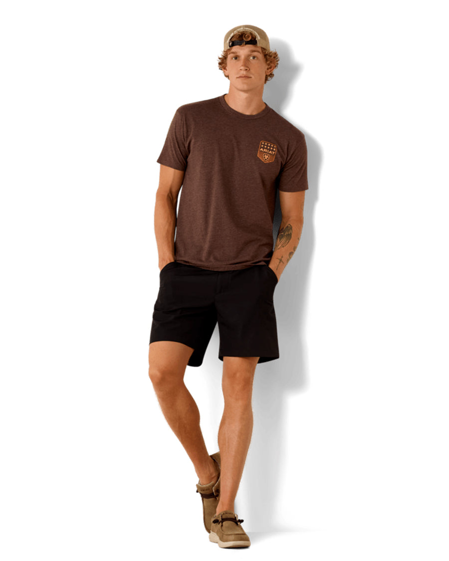 Men's Ariat Stripe Patriotic Badge T-Shirt - 10073963