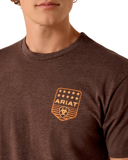 Men's Ariat Stripe Patriotic Badge T-Shirt - 10073963