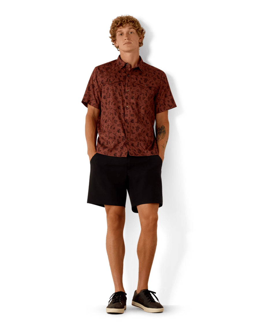 Men's Printed Venttek Western Yoke Classic Fit Snap Shirt - 10071046