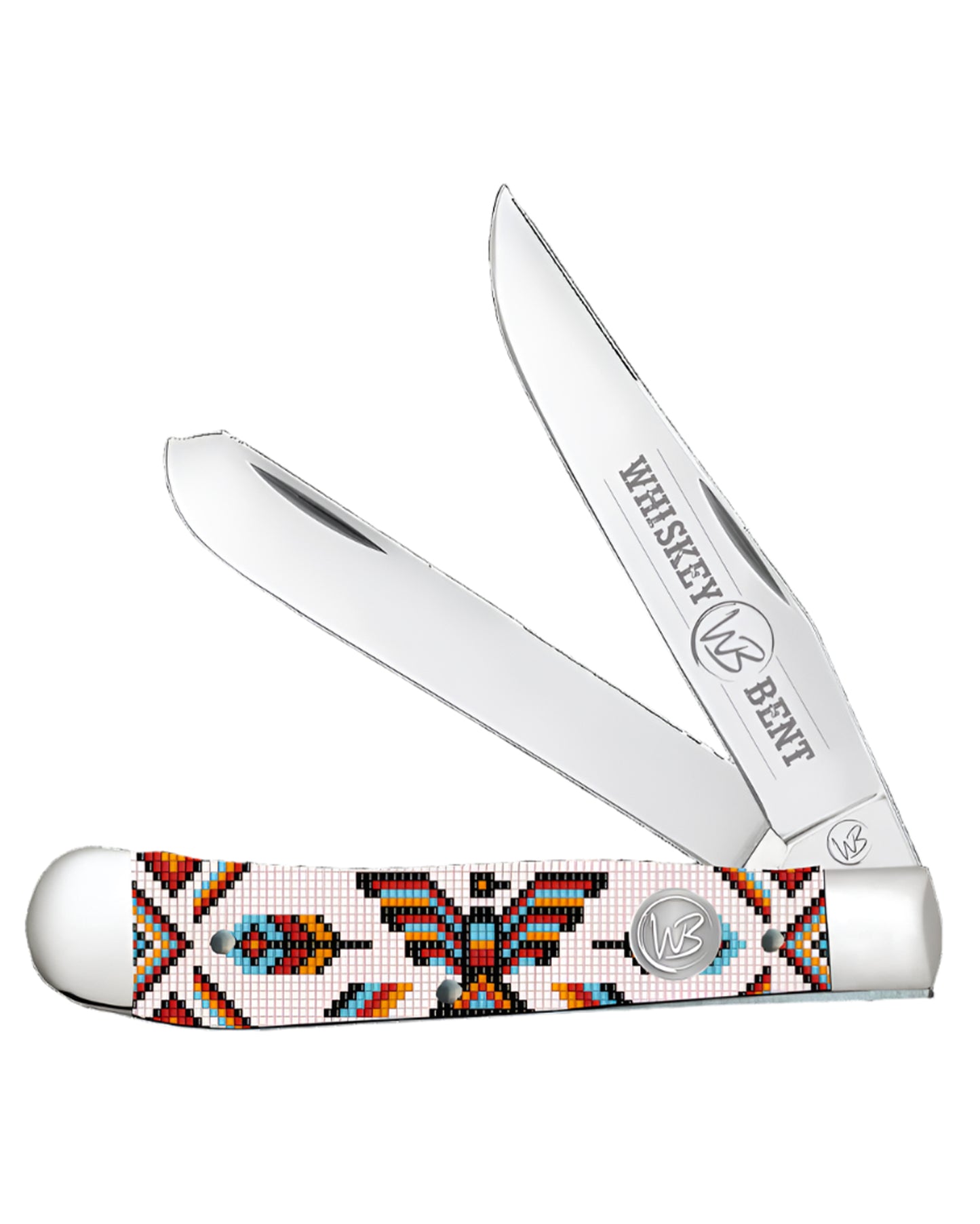 Thunderbird Acrylic Trapper Knife - Wb11-20 by Whiskey Bent Knives from Skip’s Western Outfitters | WBK-WB11-20-THUNDERBIRD