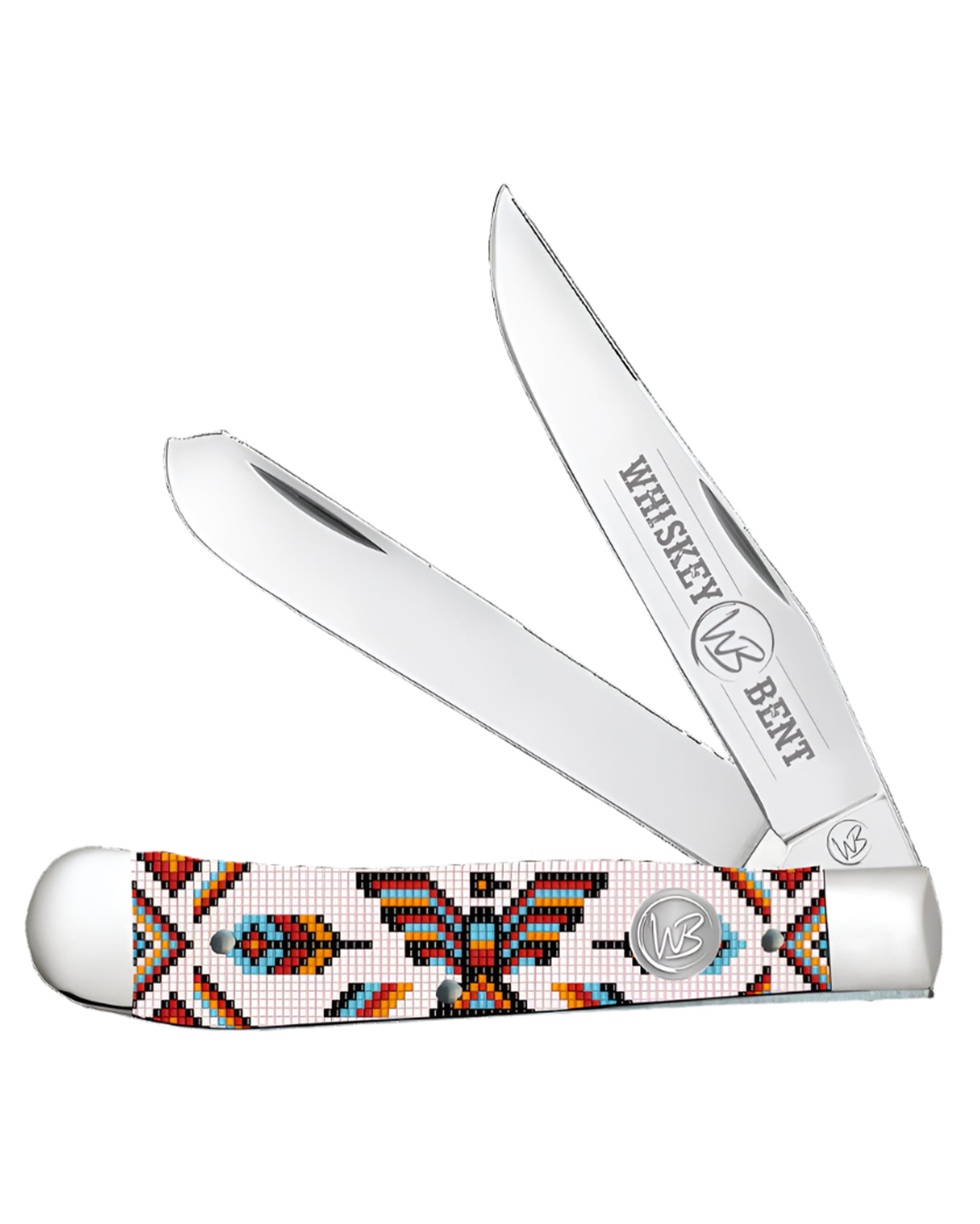 Thunderbird Acrylic Trapper Knife - Wb11-20 by Whiskey Bent Knives from Skip’s Western Outfitters | WBK-WB11-20-THUNDERBIRD