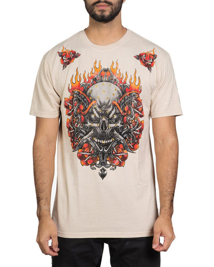 Men's Toxic Tavern Short Sleeve Tee by Affliction from Skip’s Western Outfitters | AFL-A26365-M-CRM