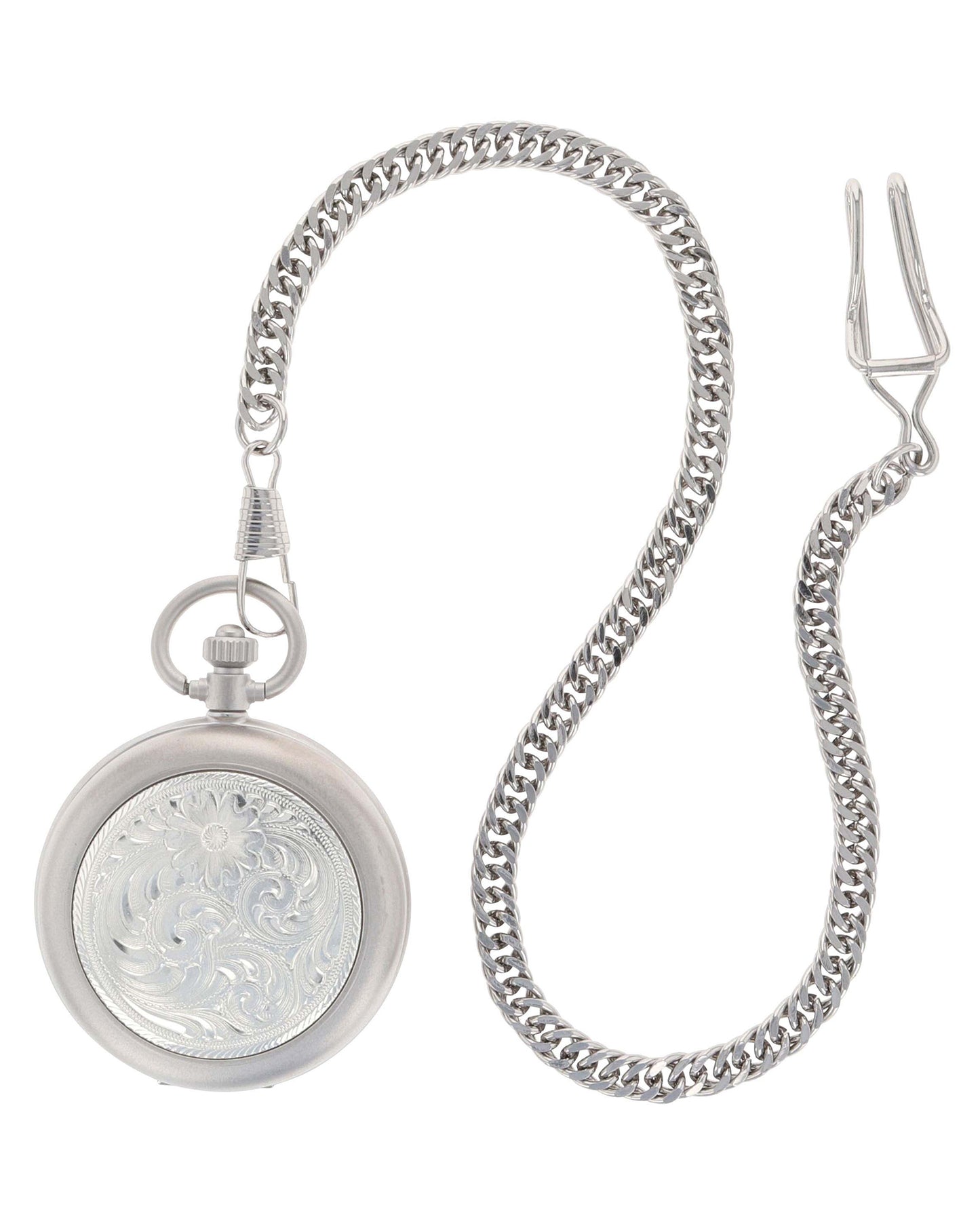 Engraved Silver Pocket Watch by Montana Silversmiths from Skip’s Western Outfitters | MON-WATCHP10-O/S-REG