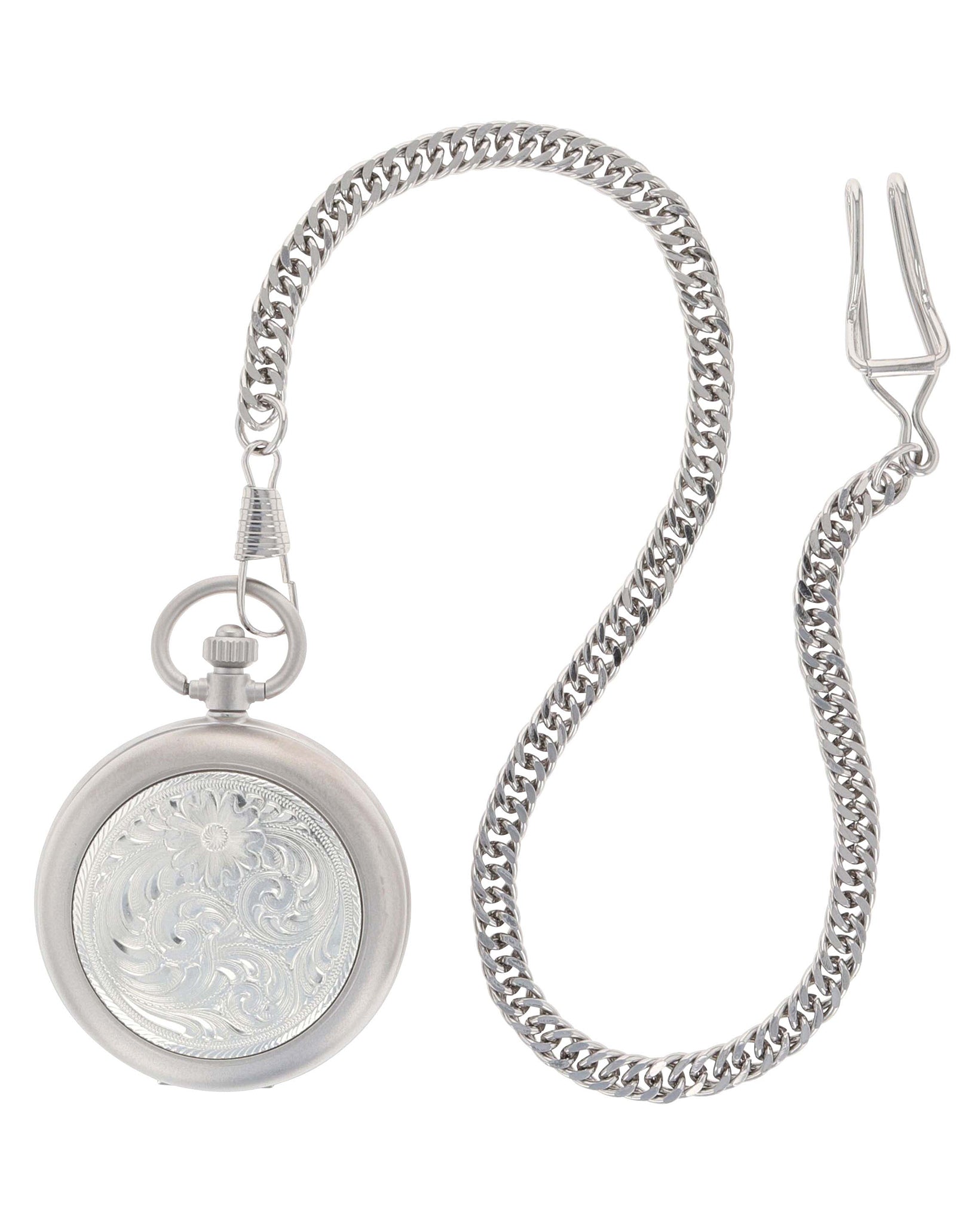 Engraved Silver Pocket Watch by Montana Silversmiths from Skip’s Western Outfitters | MON-WATCHP10-O/S-REG