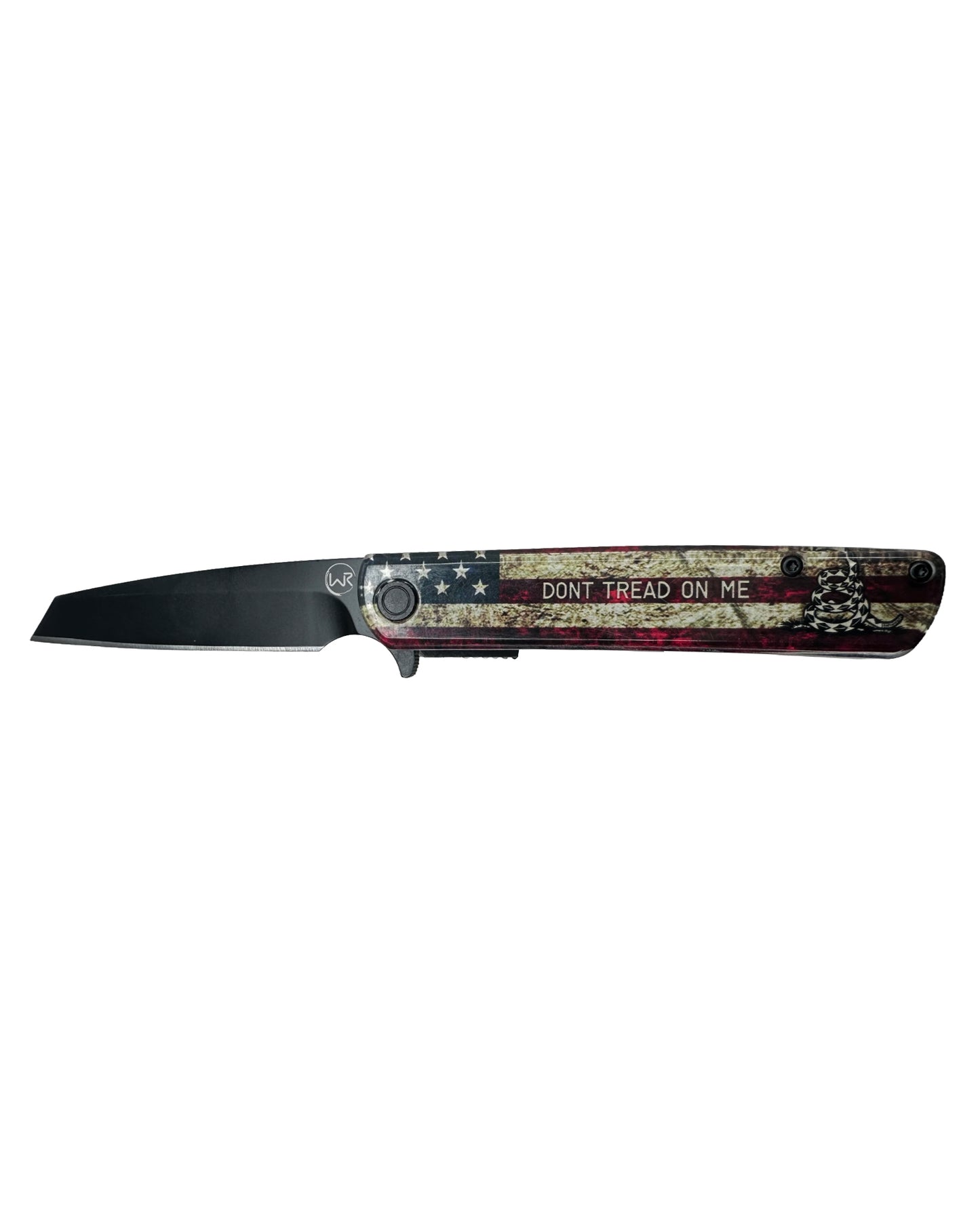 Don'T Tread Acrylic Swift Assist Opening Knife - Wb66-81 by Whiskey Bent Knives from Skip’s Western Outfitters | WBK-WB66-81-DON'T-TREAD