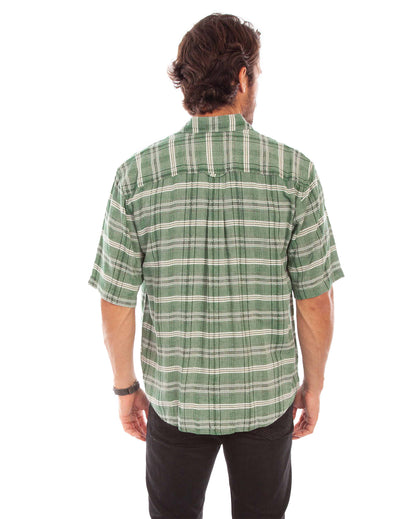 Men's Worn Out Plaid Shirt