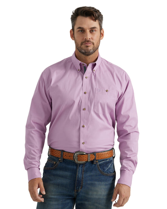 Men's George Strait Collection One Pocket Long Sleeve Shirt by Wrangler from Skip’s Western Outfitters | WRA-112346528-S-