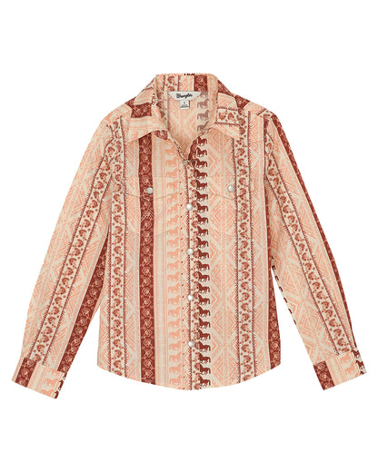 Girls' Western Top by Wrangler from Skip’s Western Outfitters | WRA-112359397-XS