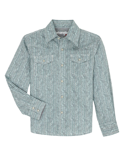 Boys' 20X Advanced Comfort Long Sleeve Shirt by Wrangler from Skip’s Western Outfitters | WRA-112359543-XXS