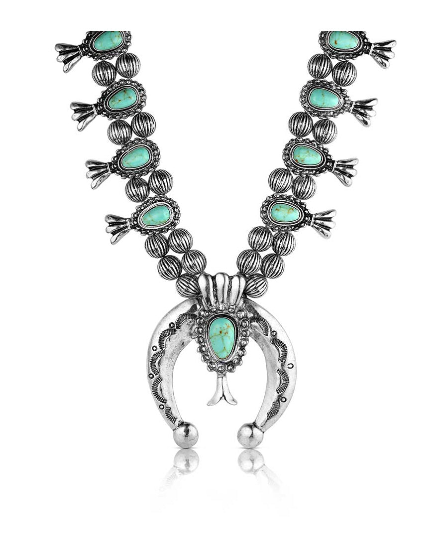 Women's Mesa Bloom Necklace by Montana Silversmiths from Skip’s Western Outfitters | MON-ANC6352-O/S