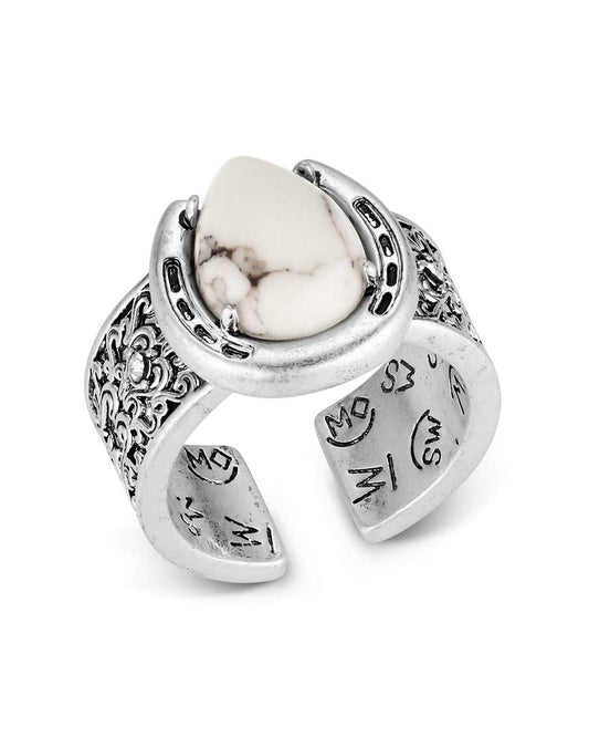 Women's Pure Luck Ring by Montana Silversmiths from Skip’s Western Outfitters | MON-RG6396-O/S