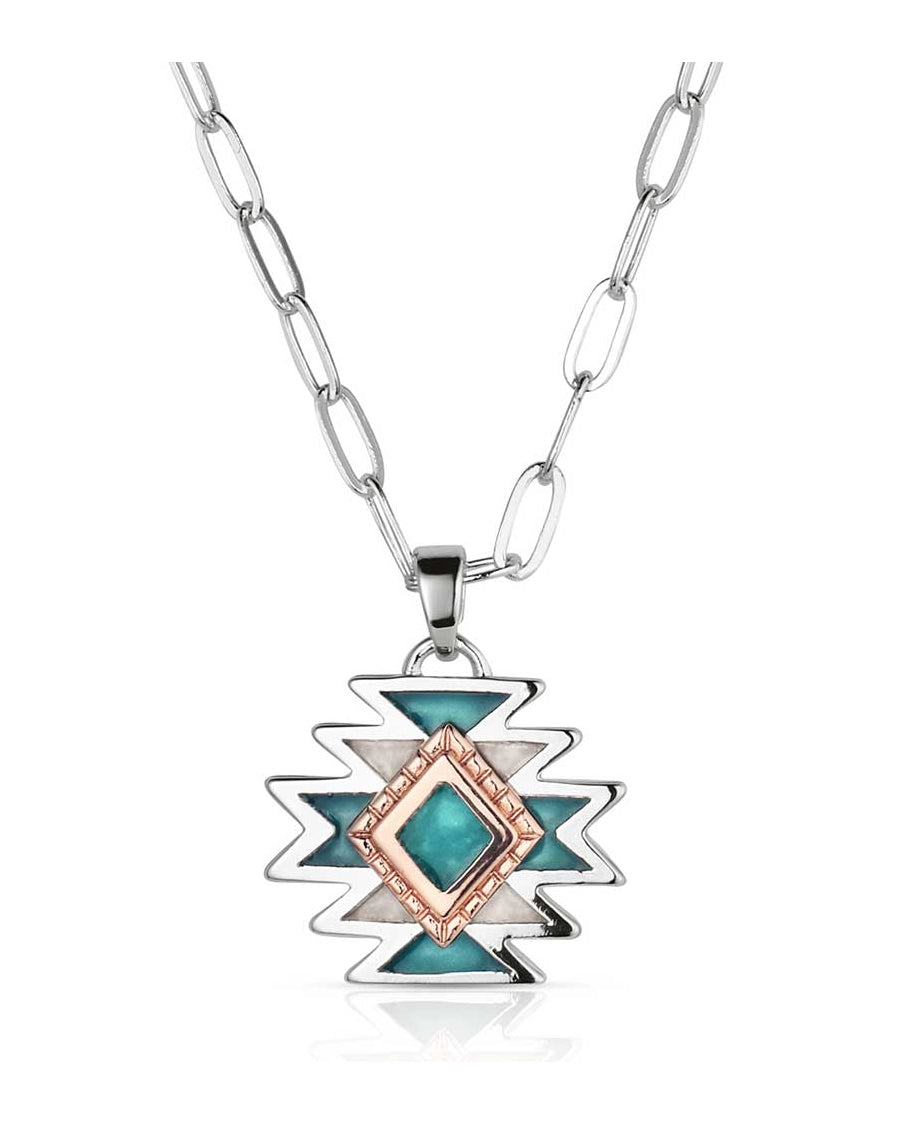 Women's Mesa Mosaic Necklace by Montana Silversmiths from Skip’s Western Outfitters | MON-NC6392-O/S