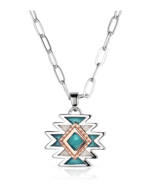 Women's Mesa Mosaic Necklace by Montana Silversmiths from Skip’s Western Outfitters | MON-NC6392-O/S