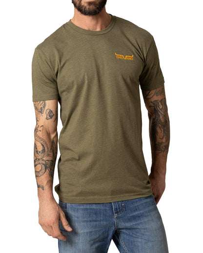 Kimes Ranch Men's Woody Short Sleeve T-Shirt in Military Green at Skip's Western Outfitters