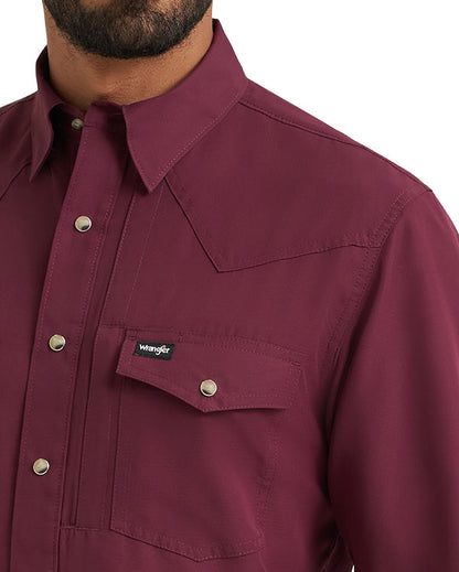 Men's ATG Relaxed Fit Long Sleeve Performance Snap Western Shirt - 112382485