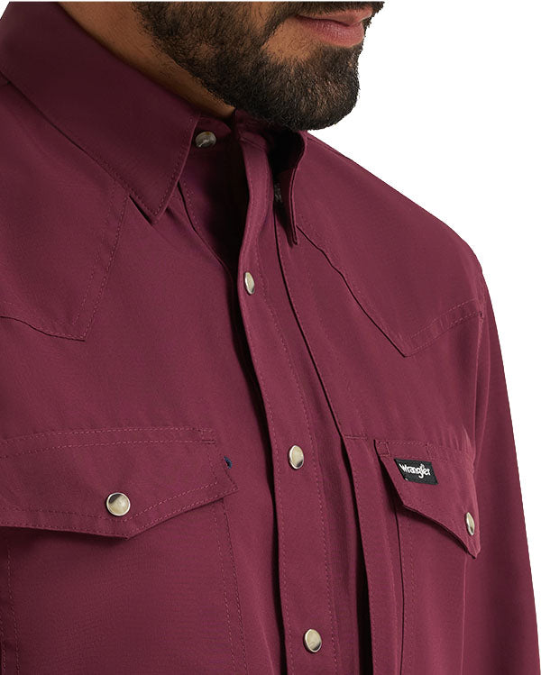 Men's ATG Relaxed Fit Long Sleeve Performance Snap Western Shirt - 112382485