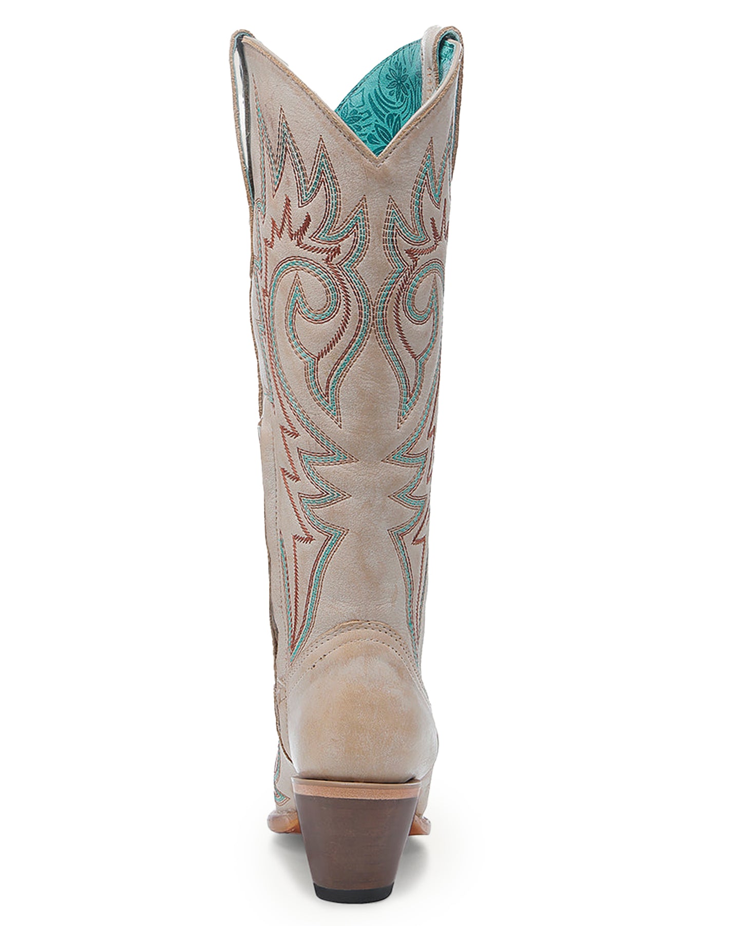 Corral Z5371 Women's Handcrafted Snip Toe Cowgirl Boots in White at Skip's Western Outfitters