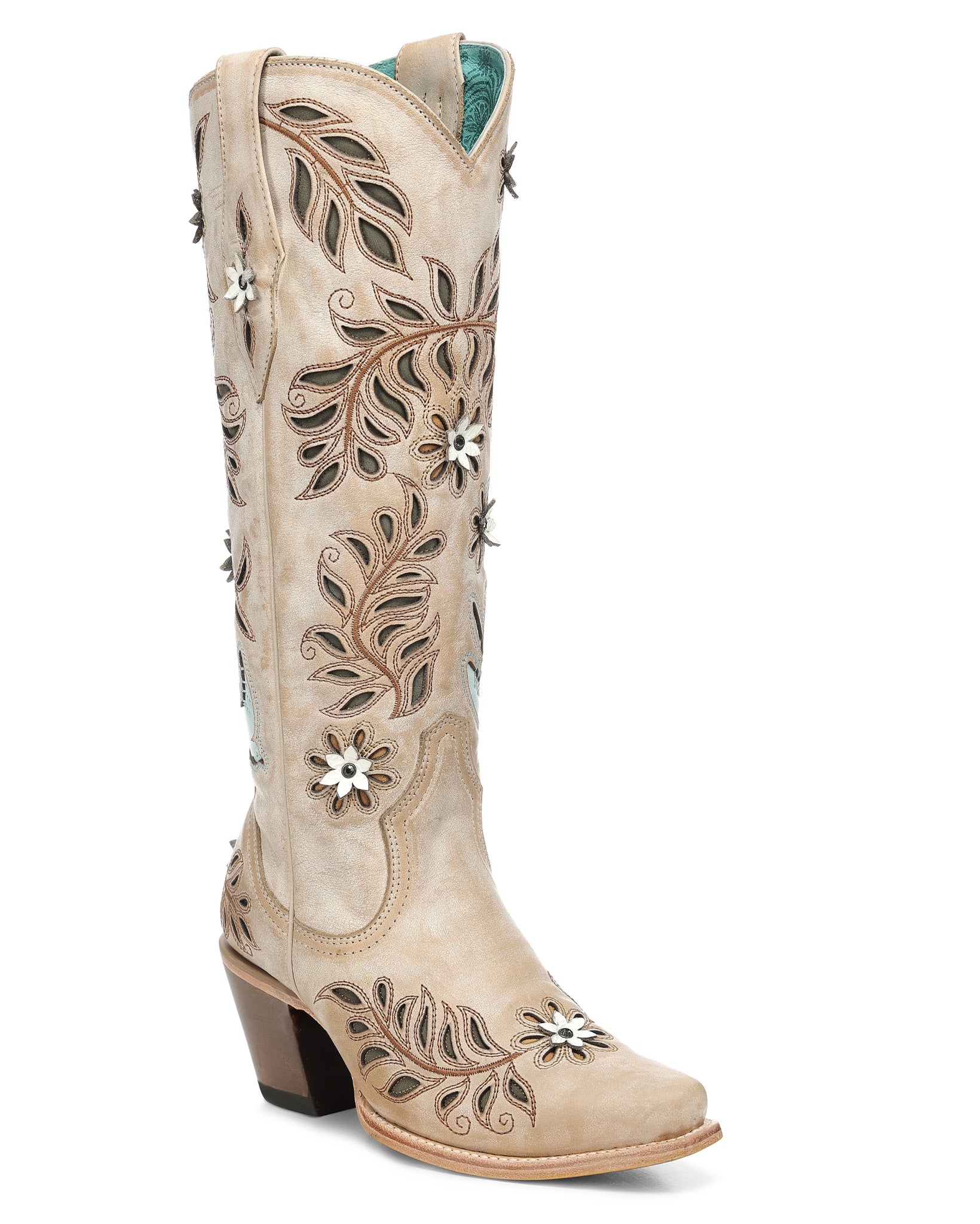 Women's Floral Day Tall Western Boots - Z5429 by Corral from Skip’s Western Outfitters | COR-Z5429-050-M