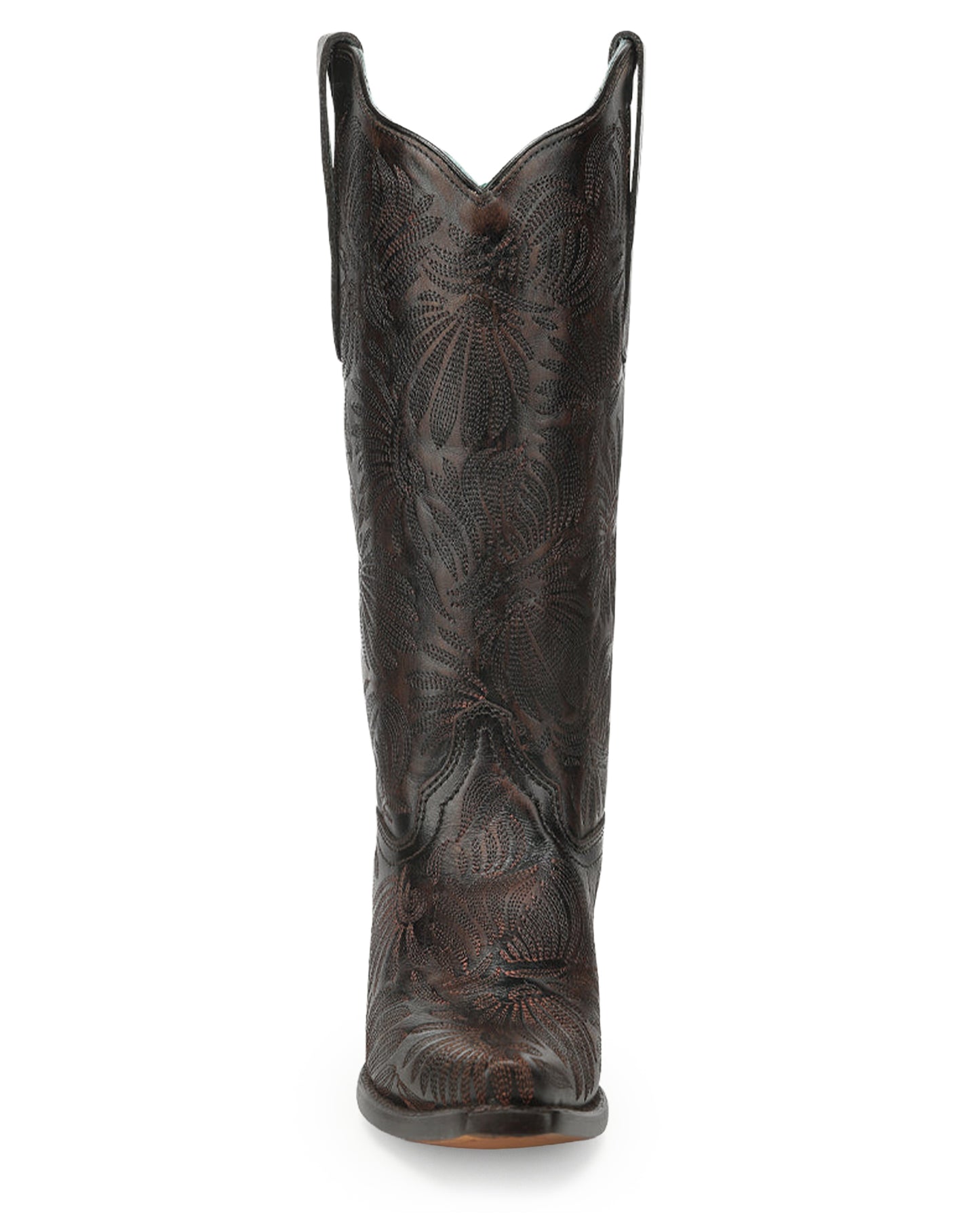 Women's Distressed Petal Embroidered Western Boots - A5084