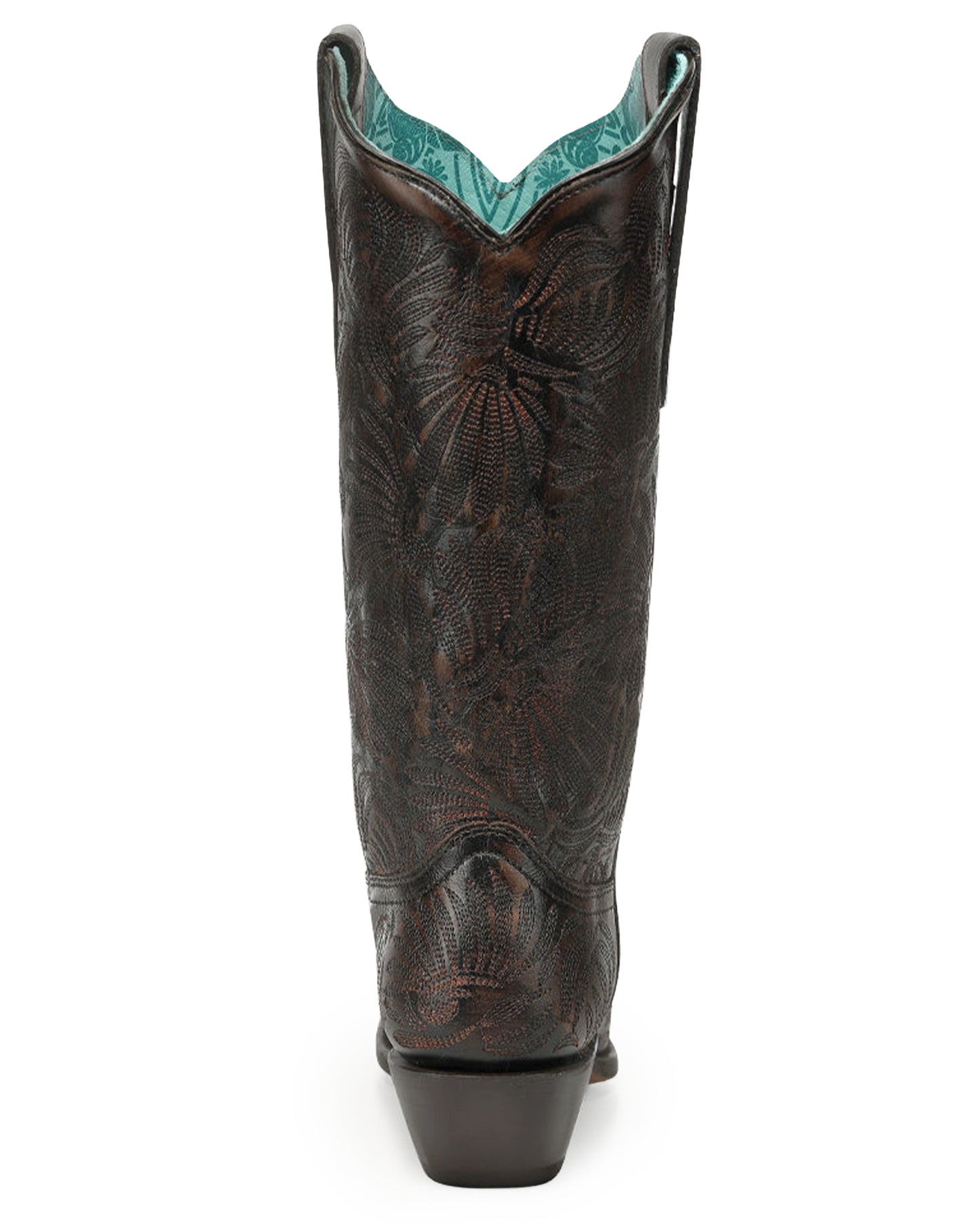 Women's Distressed Petal Embroidered Western Boots - A5084