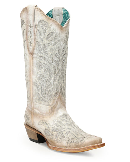 Women's Glitter Inlay Embroidered Western Boots - A5096 by Corral from Skip’s Western Outfitters | COR-A5096-050-M