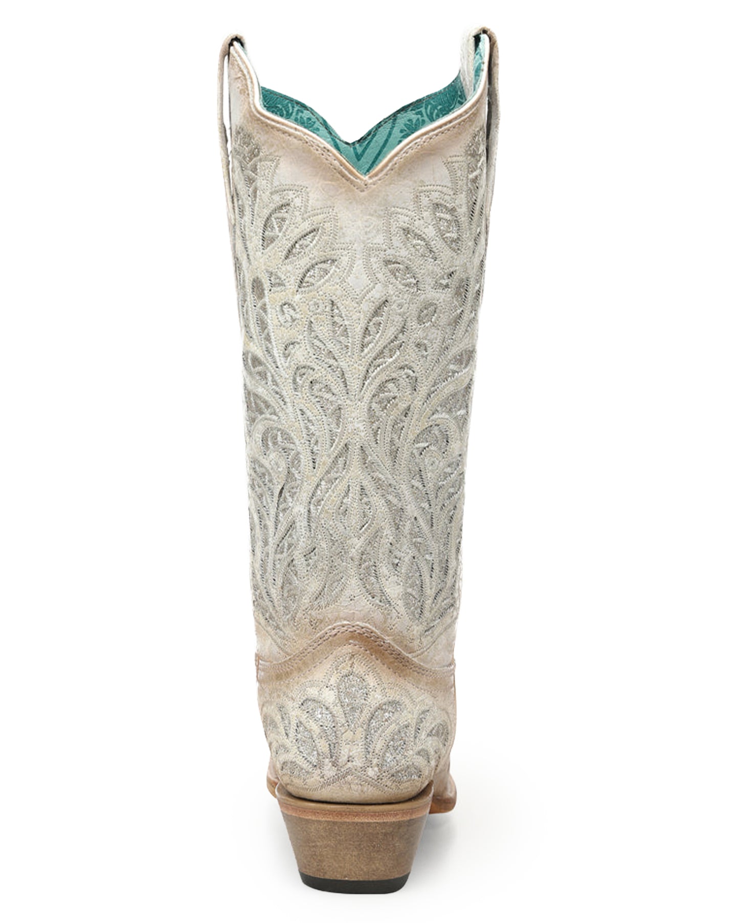 Women's Glitter Inlay Embroidered Western Boots - A5096