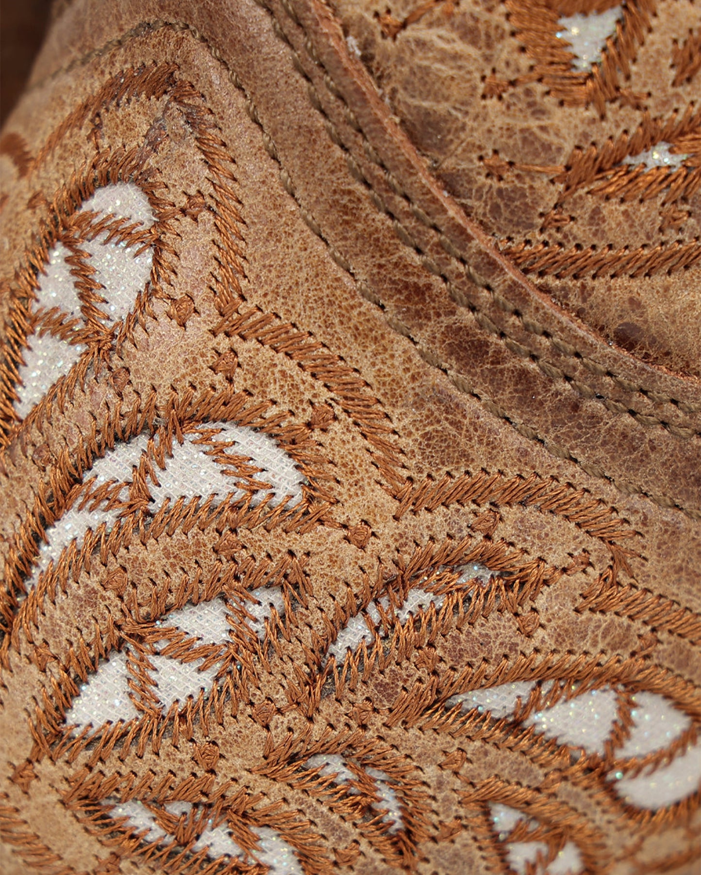 Women's Glitter Inlay Embroidered Western Boots - A5097