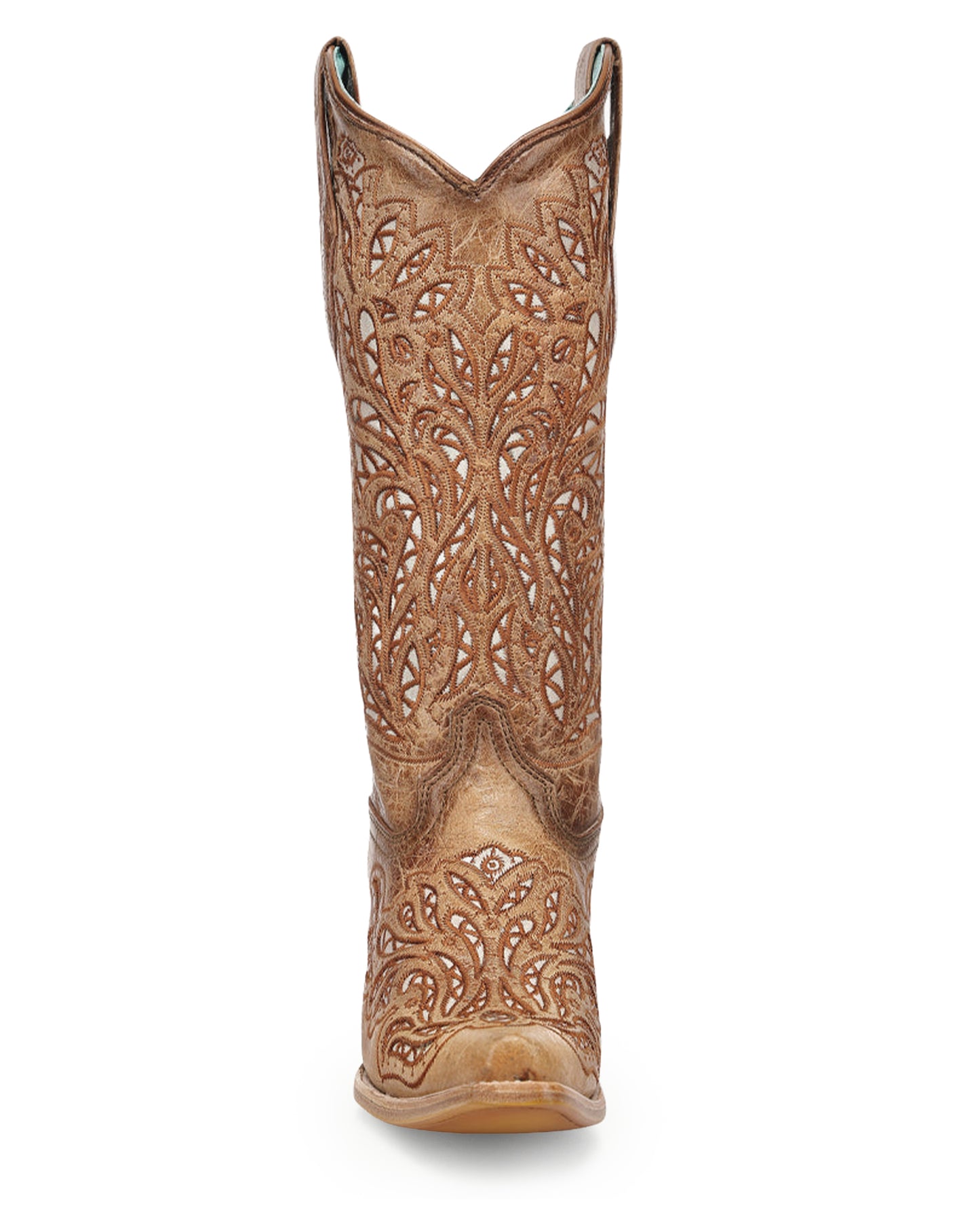 Women's Glitter Inlay Embroidered Western Boots - A5097
