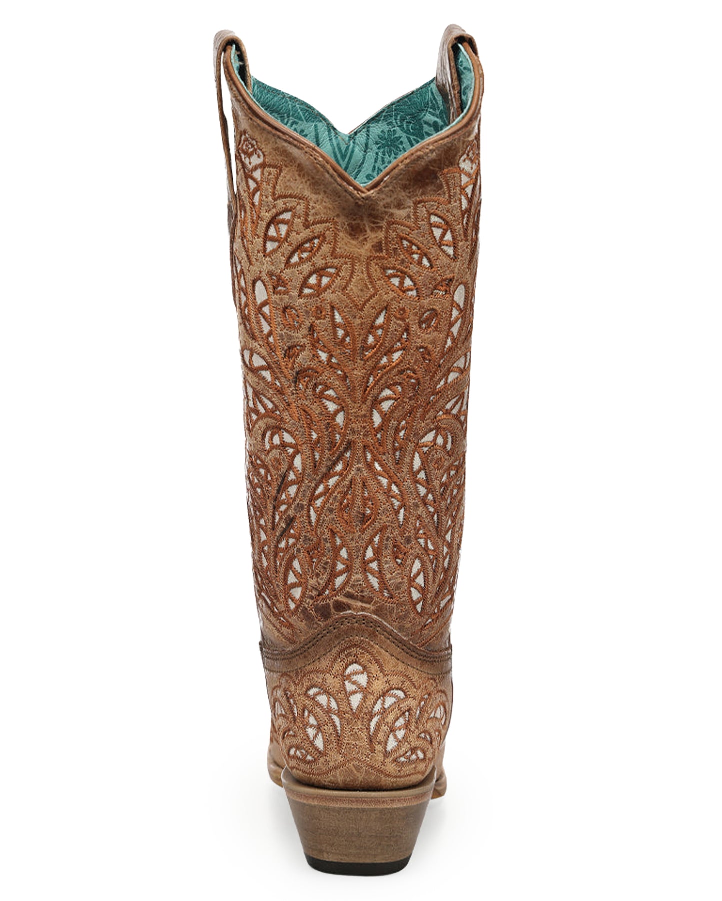 Women's Glitter Inlay Embroidered Western Boots - A5097