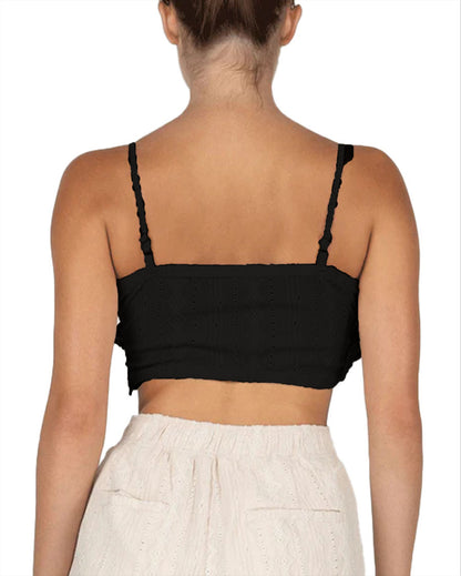 Women's All Over Crochet Crop Top