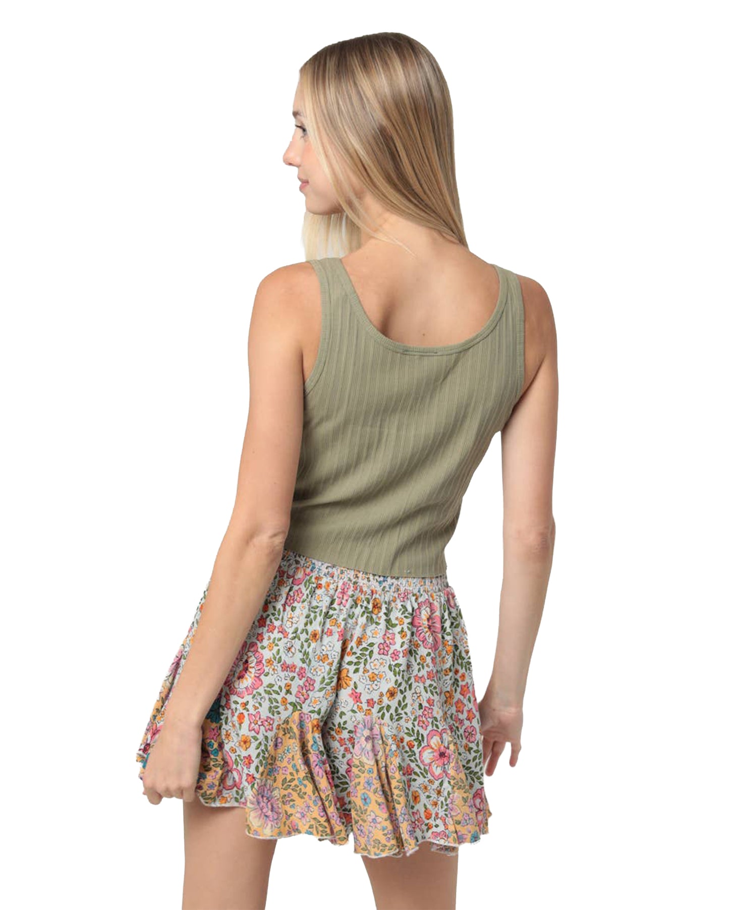 Women's Godet Shorts - Bs909-Wa34-Multi