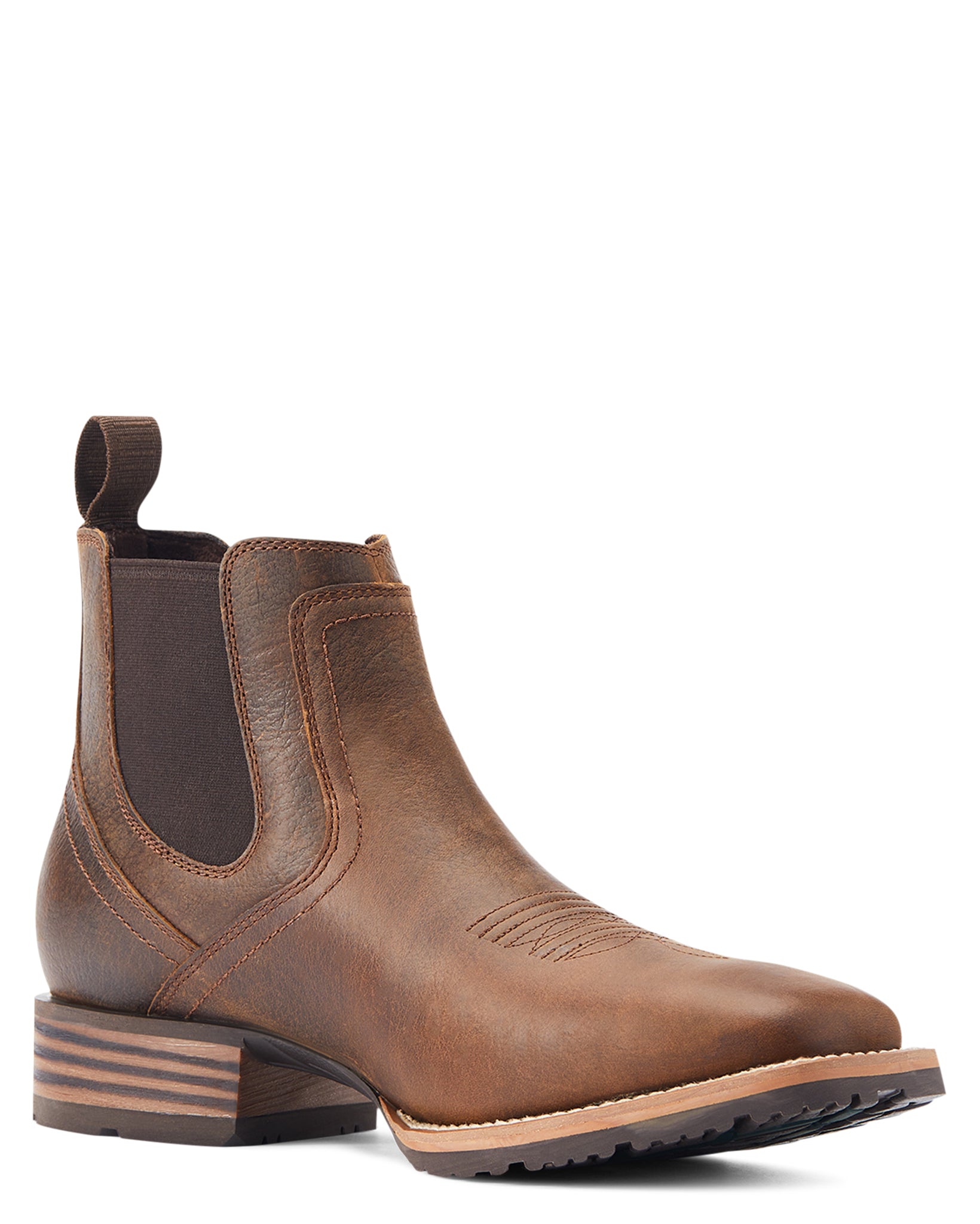 Men's Hybrid Low Boy Wide Square Toe Chelsea Boots - 10044555 by Ariat from Skip’s Western Outfitters | ARI-10044555-060-D