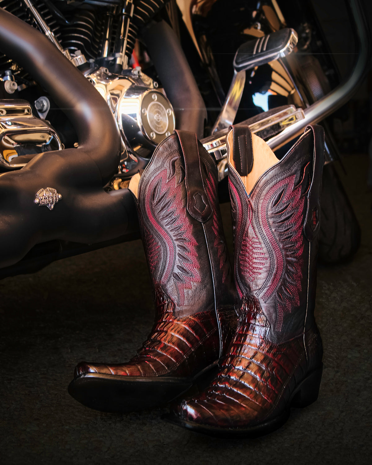 Women's Dubai Toe Caiman Tail Western Boots - 39N0118