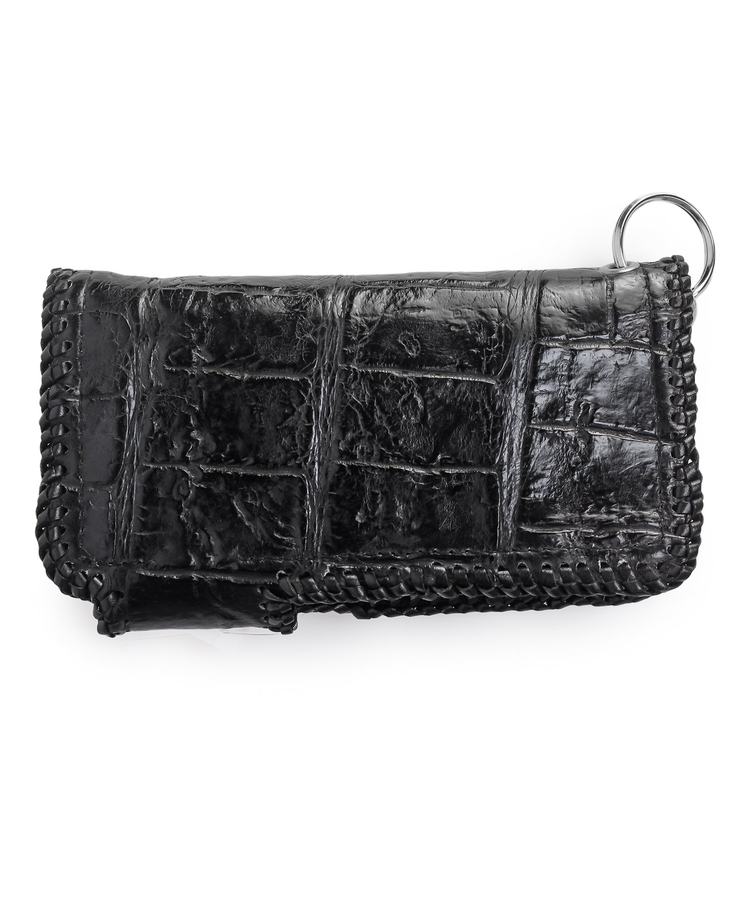 Alligator Rodeo Wallet with Chain - Black