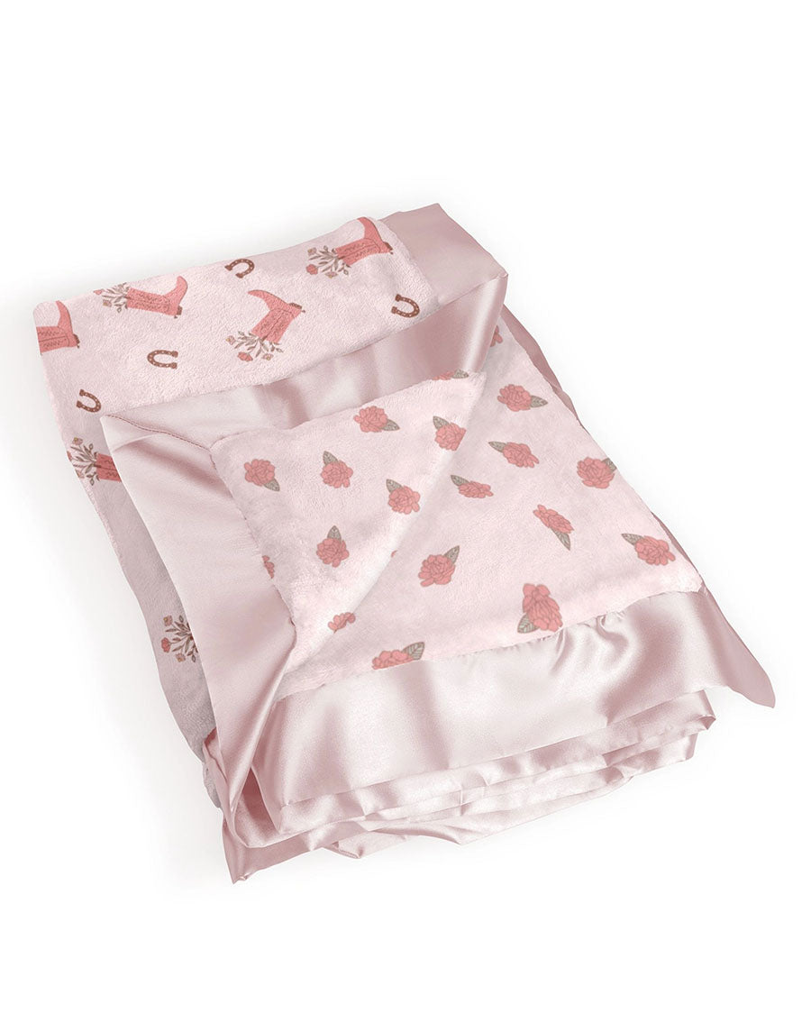 Bloomin' Boot Reversible Baby Blanket - Jf32015Bbt