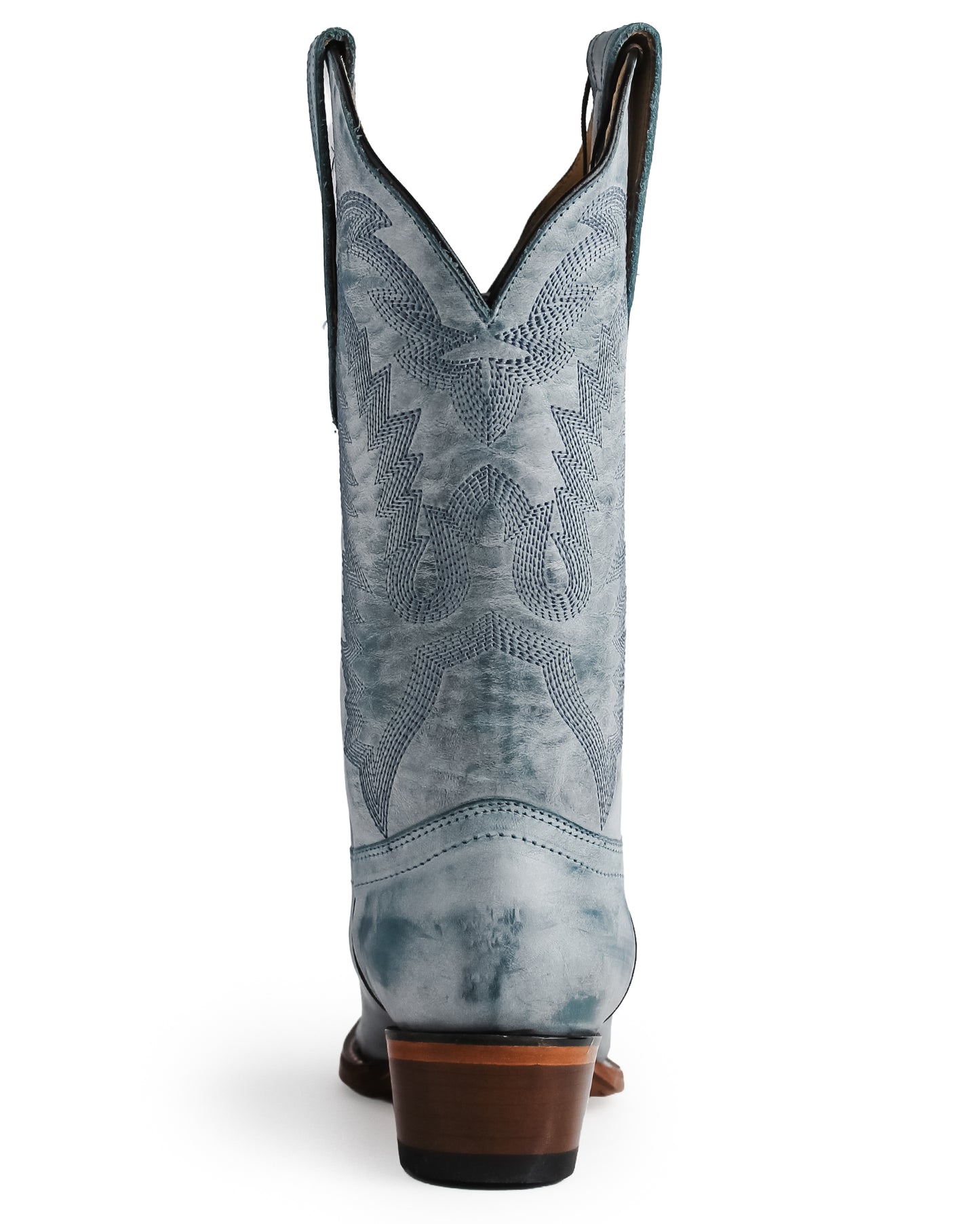 Women's Snip Toe Vintage Leather Western Boots - 34M3614