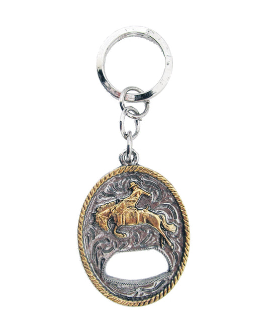 Bronc Rider Bottle Opener Key Chain by AndWest from Skip’s Western Outfitters | AWE-KF004-O/S-Reg