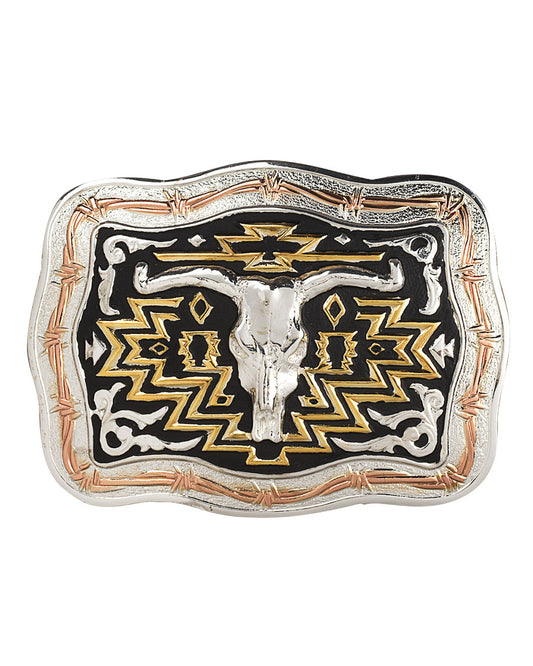 Southwestern Longhorn Belt Buckle - c10015