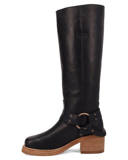 Dingo Women's Casbah Western Boots in Black with Round Toe at Skip's Western Outfitters | DI2292-Black