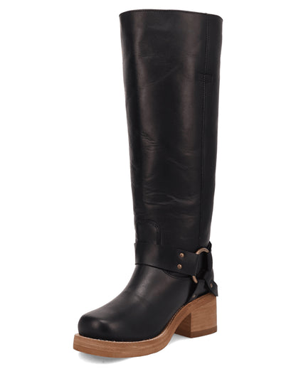 Dingo Women's Casbah Western Boots in Black with Round Toe at Skip's Western Outfitters | DI2292-Black